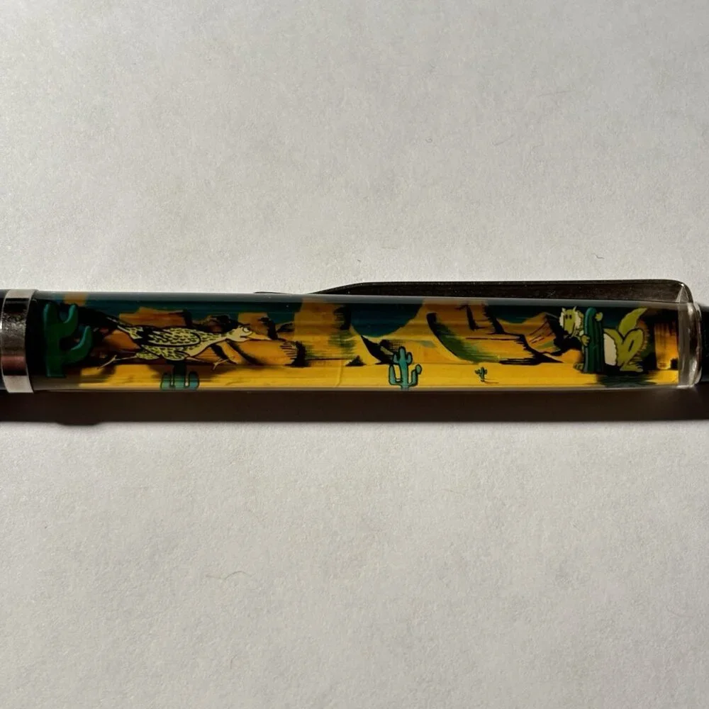 Running in the Sun Arizona Floaty Pen Roadrunner Runs in Desert Coyote Watches